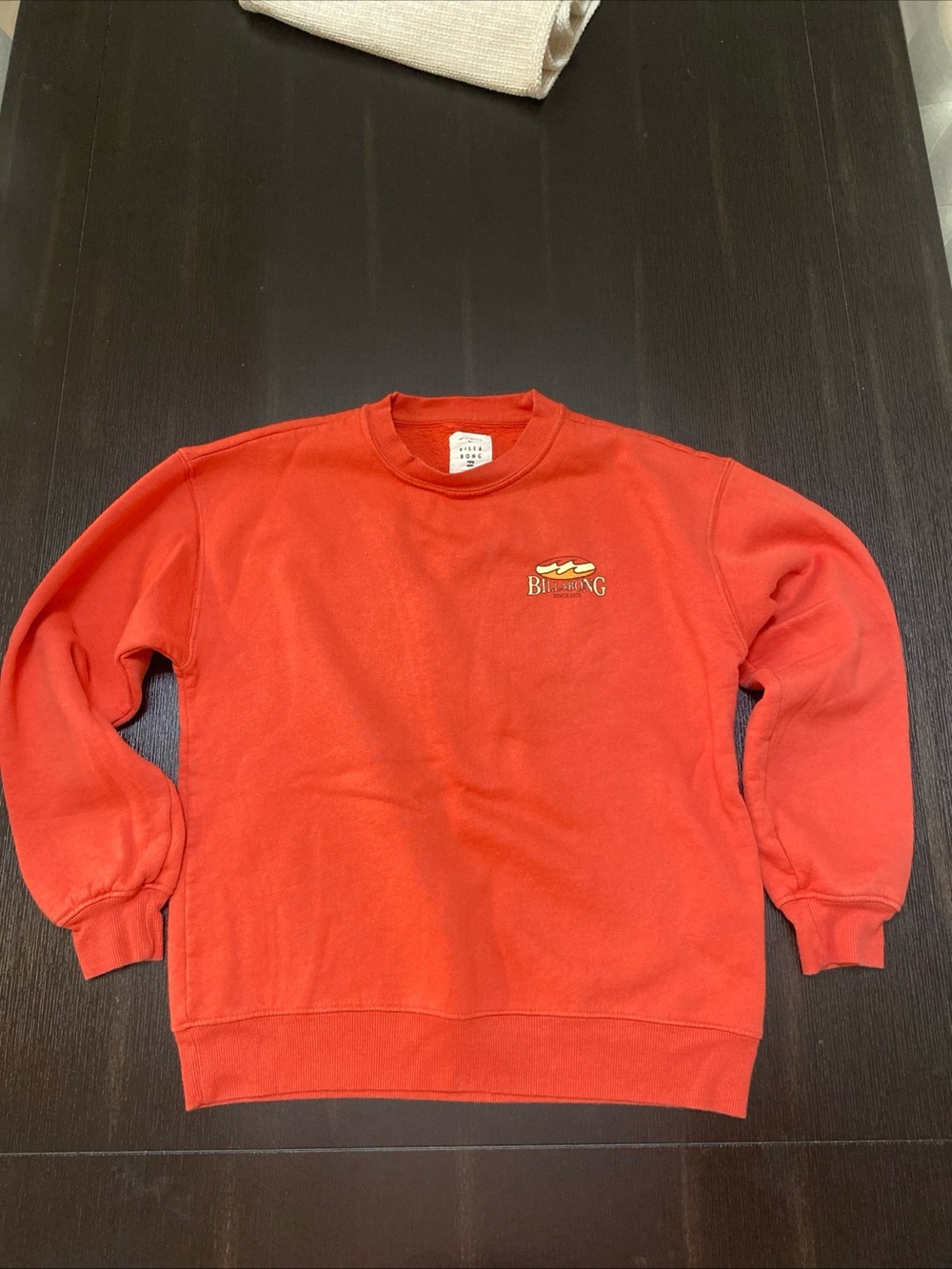 Billabong woman’s Orange-Red Crewneck Sweatshirt